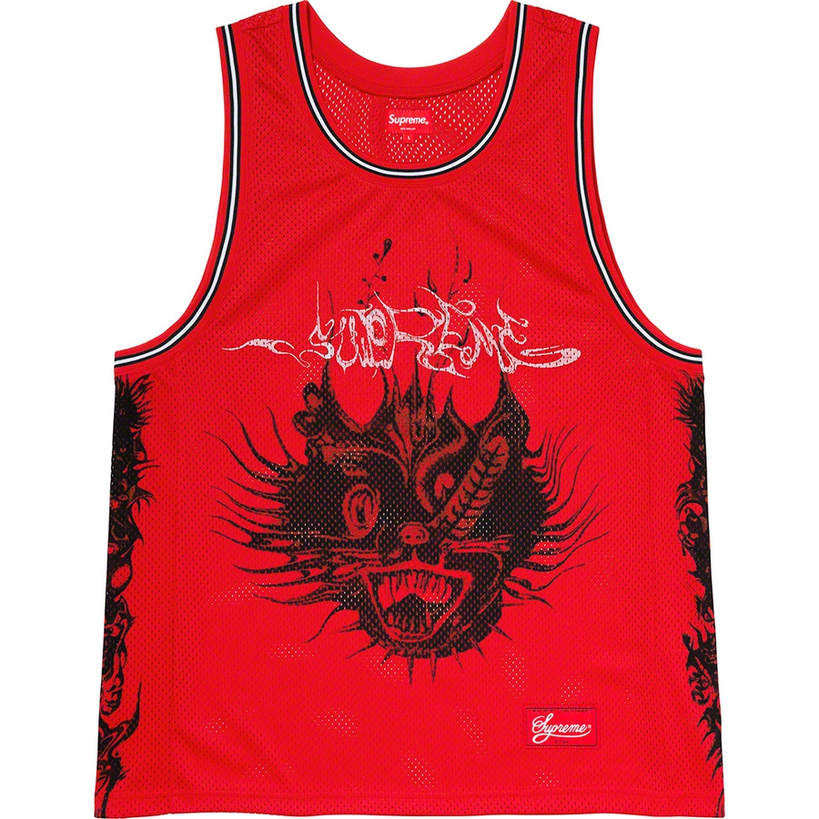 Details on Animal Basketball Jersey Red from spring summer
                                                    2020 (Price is $98)