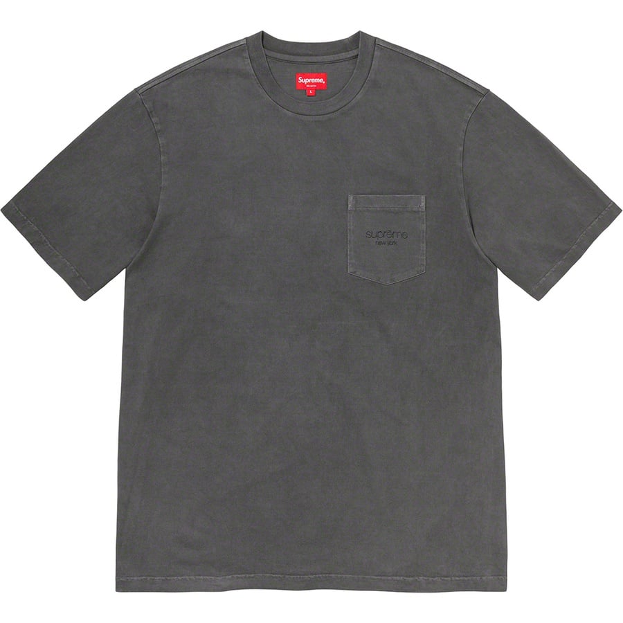 Details on Overdyed Pocket Tee Black from spring summer
                                                    2020 (Price is $58)