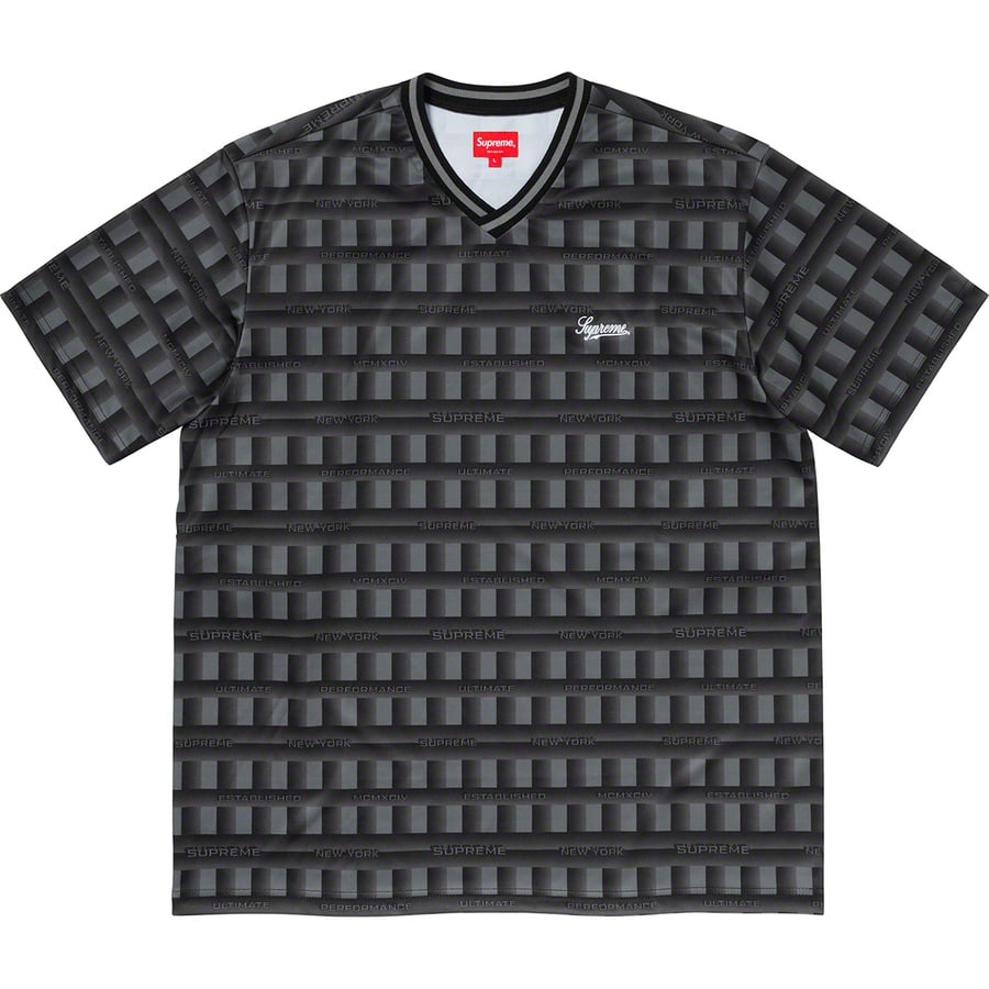 Details on Grid Soccer Jersey Black from spring summer 2020 (Price is $98)