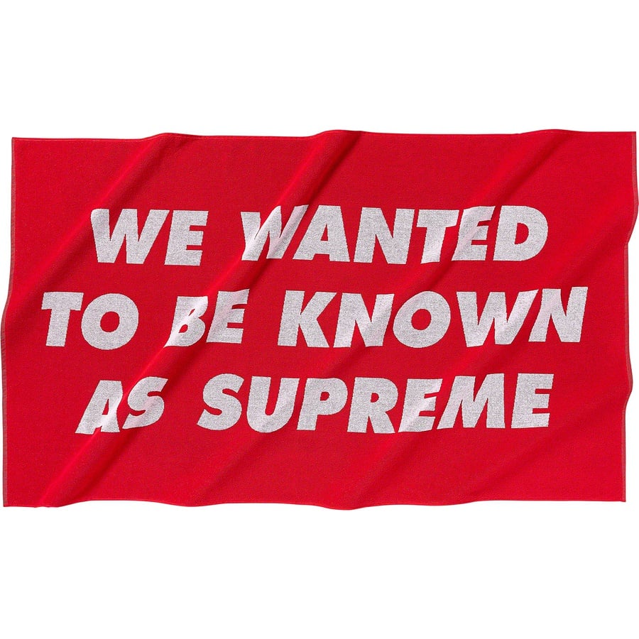 Details on Known As Towel Red from spring summer
                                                    2020 (Price is $68)