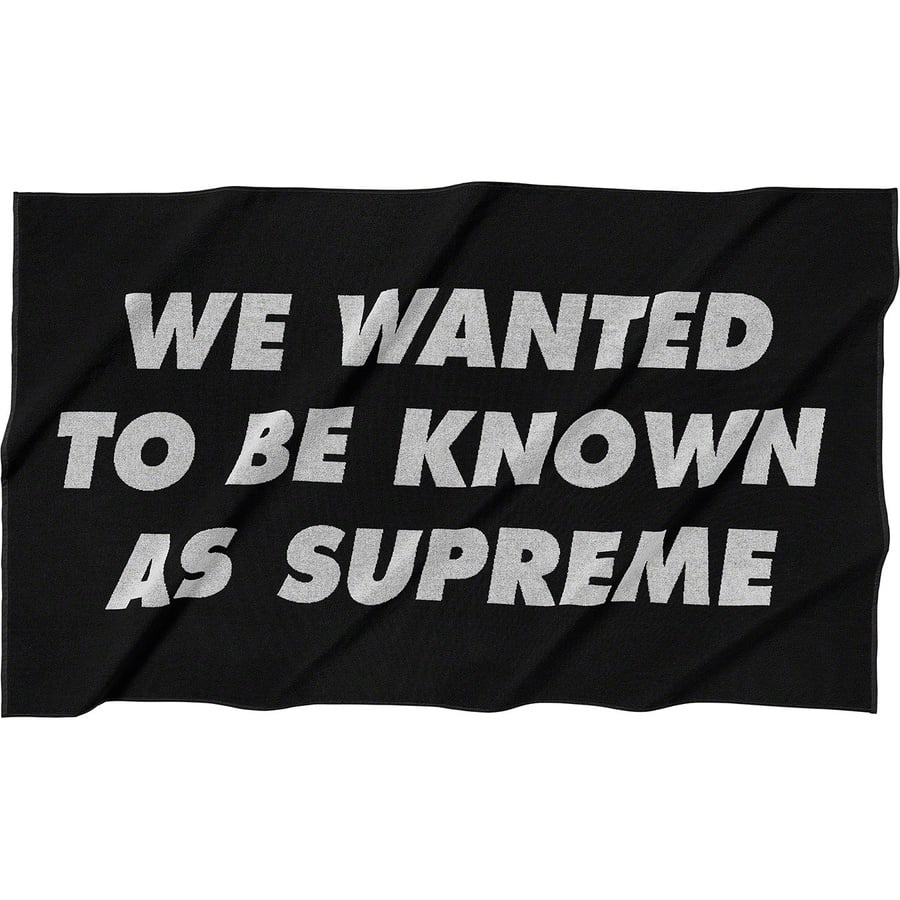 Details on Known As Towel Black from spring summer
                                                    2020 (Price is $68)