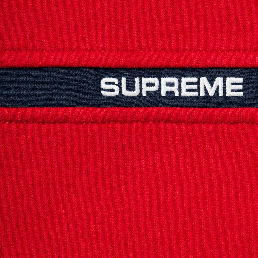 Details on Warm Up Hooded Sweatshirt Red from spring summer 2020 (Price is $158)