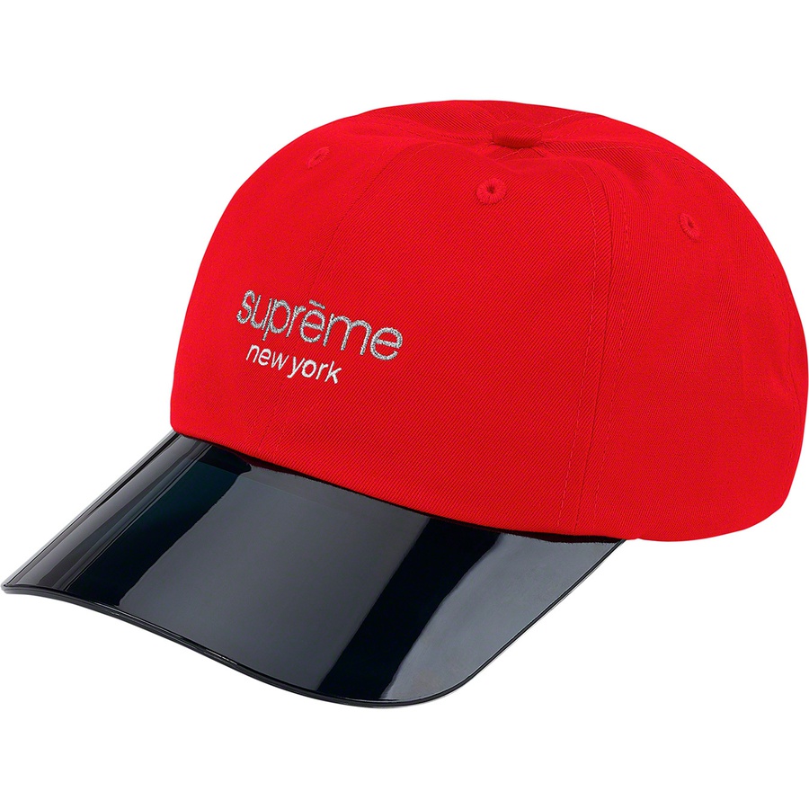 Details on Acrylic Visor 6-Panel Red from spring summer
                                                    2020 (Price is $54)
