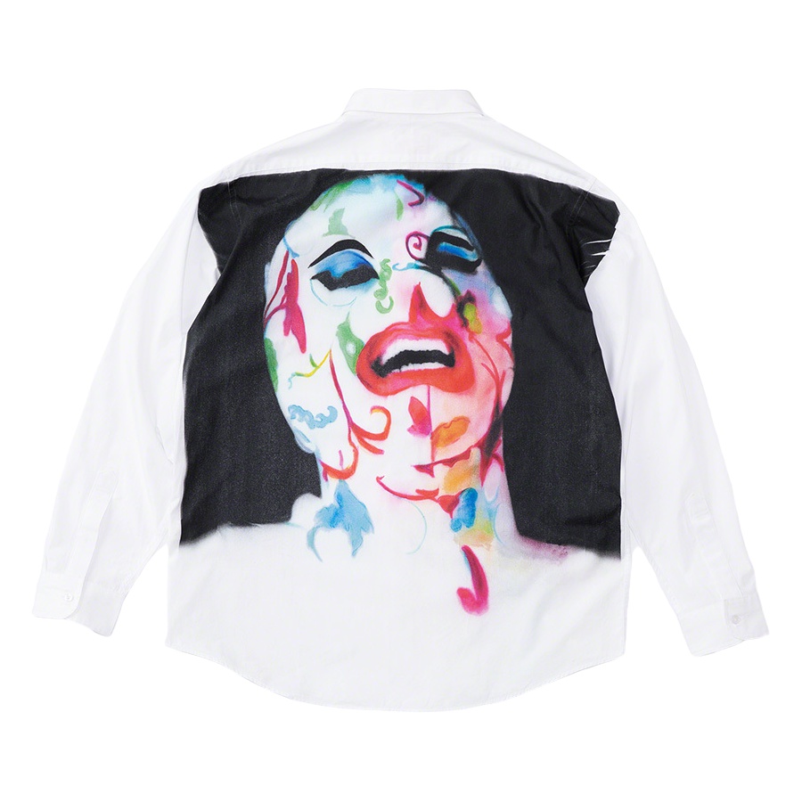 Details on Leigh Bowery Supreme Airbrushed Shirt None from spring summer 2020 (Price is $168)