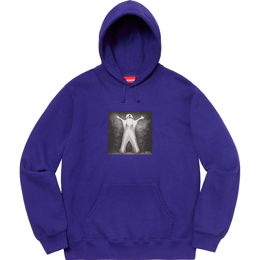Details on Leigh Bowery Supreme Hooded Sweatshirt Dark Royal from spring summer
                                                    2020 (Price is $158)