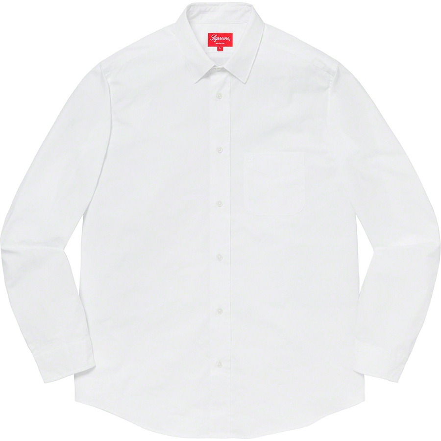 Details on Leigh Bowery Supreme Airbrushed Shirt White from spring summer 2020 (Price is $168)