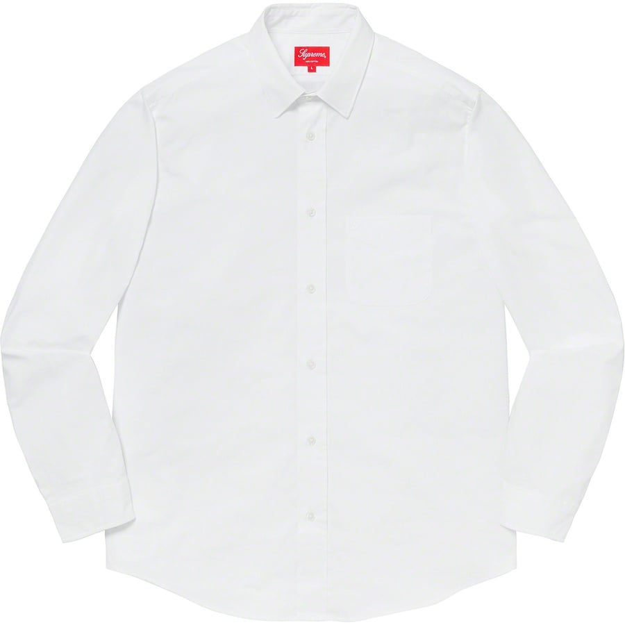 Details on Leigh Bowery Supreme Airbrushed Shirt White from spring summer
                                                    2020 (Price is $168)