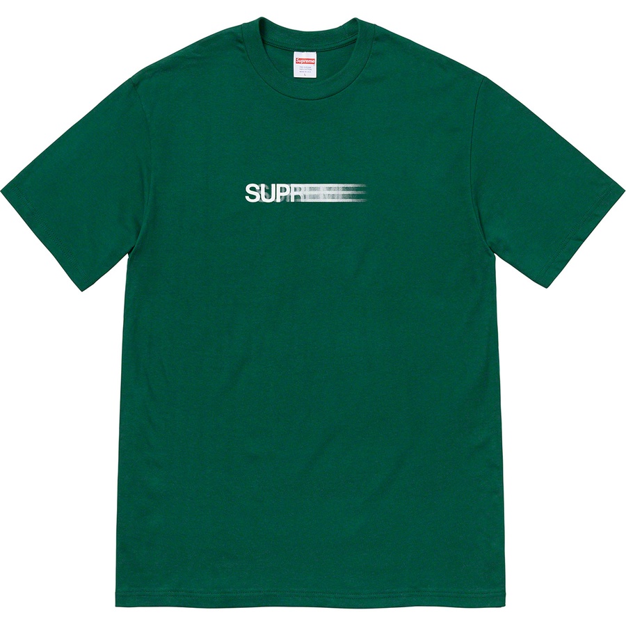 Details on Motion Logo Tee Dark Green from spring summer 2020 (Price is $38)