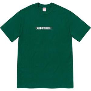 supreme motion logo tee pale green