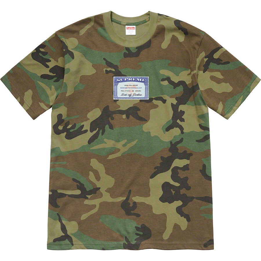 Details on Social Tee Woodland Camo from spring summer 2020 (Price is $38)