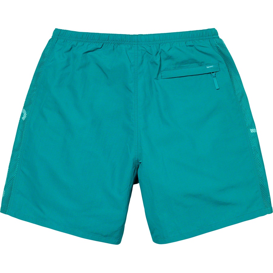 Details on Mesh Panel Water Short Bright Teal from spring summer 2020 (Price is $110)