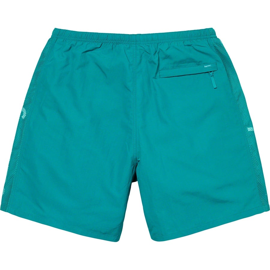 Details on Mesh Panel Water Short Bright Teal from spring summer
                                                    2020 (Price is $110)