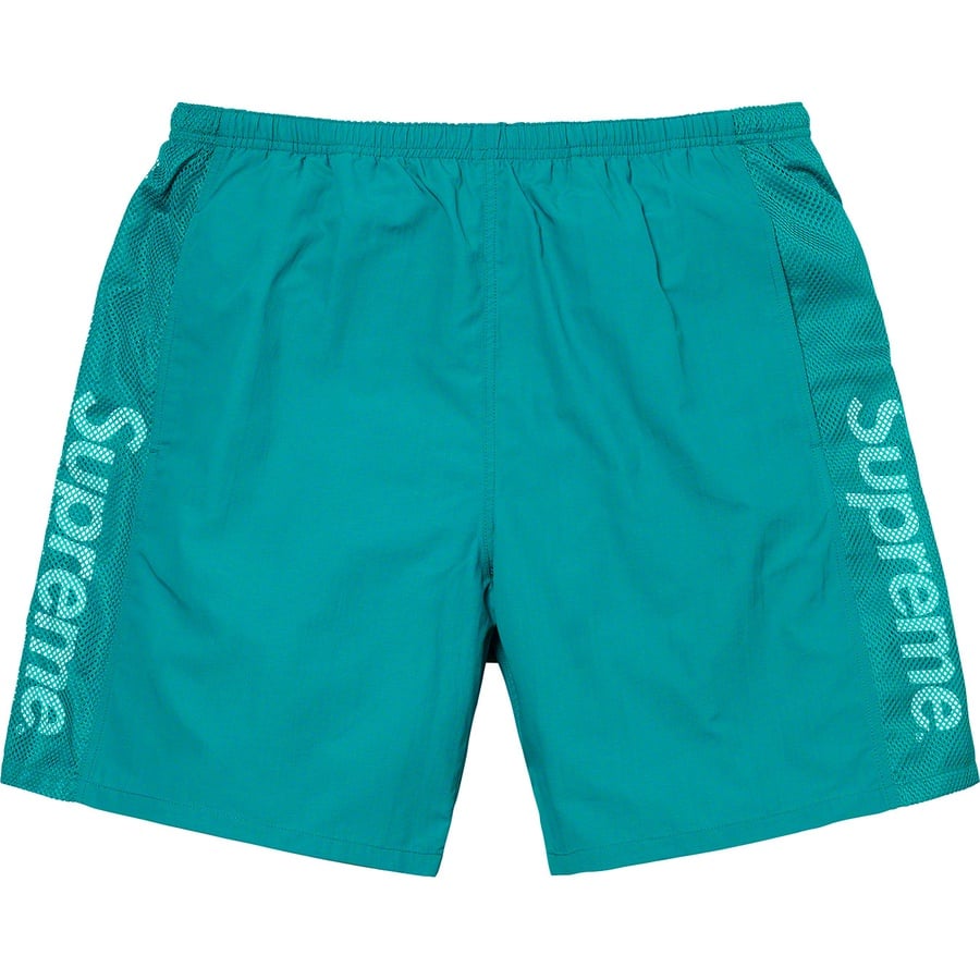 Details on Mesh Panel Water Short Bright Teal from spring summer
                                                    2020 (Price is $110)