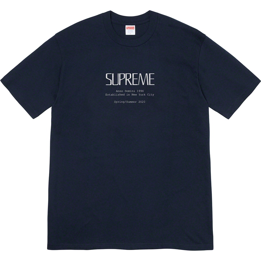 Details on Anno Domini Tee Navy from spring summer
                                                    2020 (Price is $38)