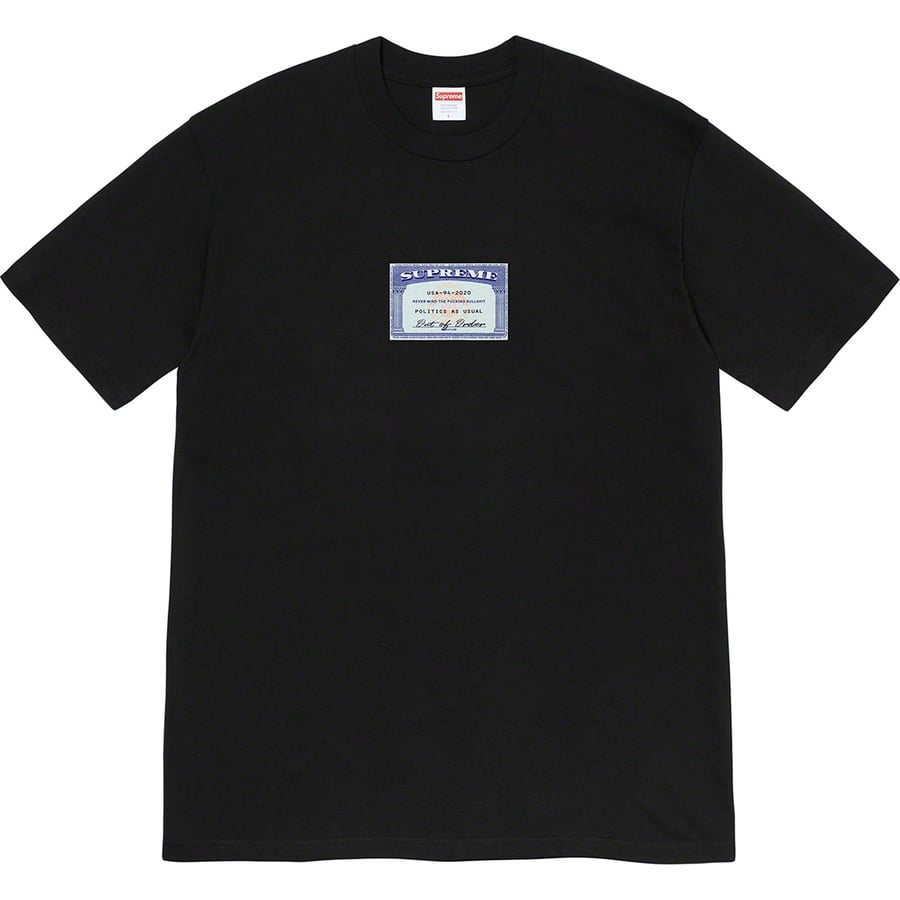 Details on Social Tee Black from spring summer
                                                    2020 (Price is $38)