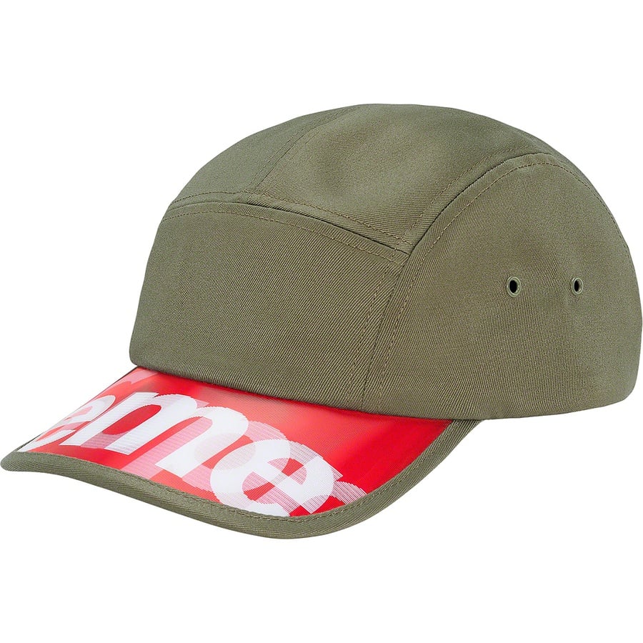 Details on Lenticular Visor Camp Cap Olive from spring summer
                                                    2020 (Price is $54)