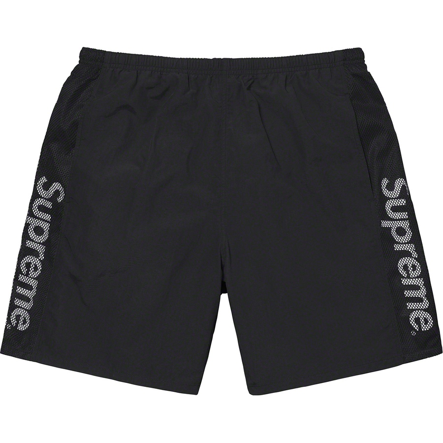 Details on Mesh Panel Water Short Black from spring summer 2020 (Price is $110)