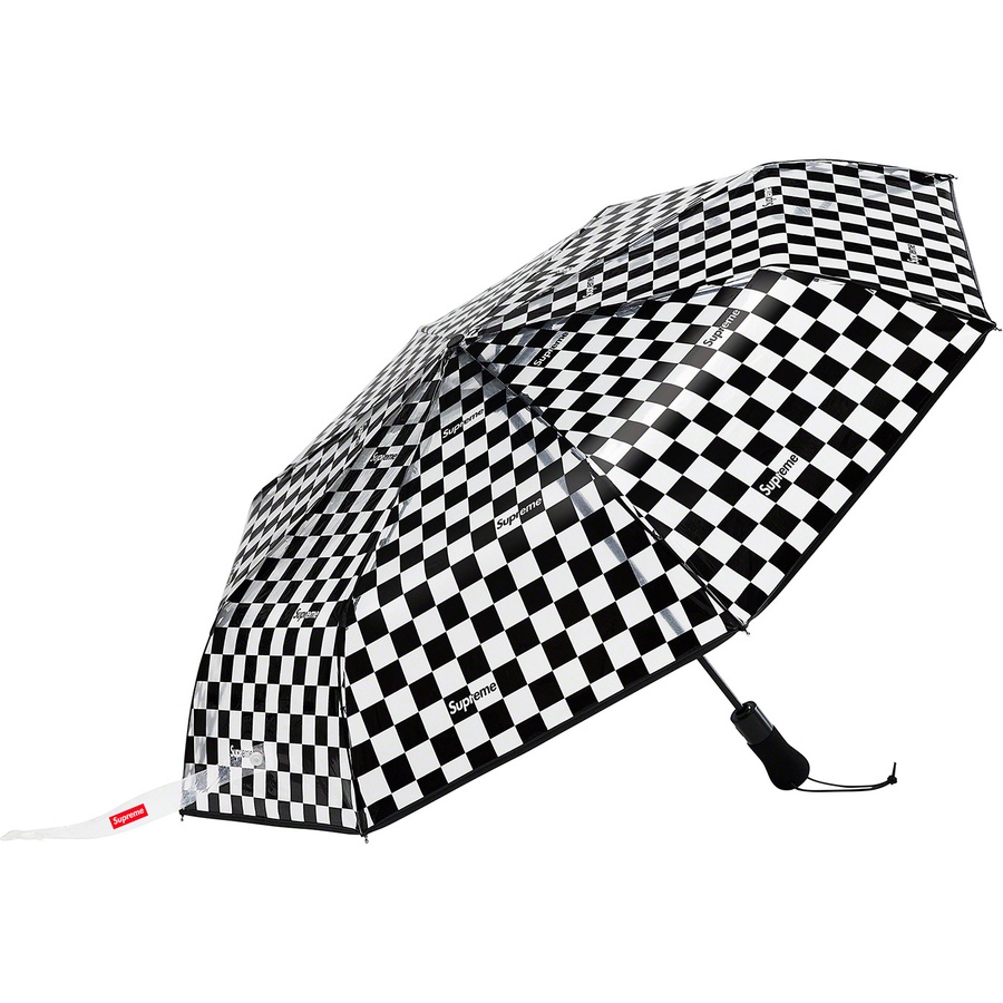 Details on Supreme ShedRain Transparent Checkerboard Umbrella Black from spring summer 2020 (Price is $58)