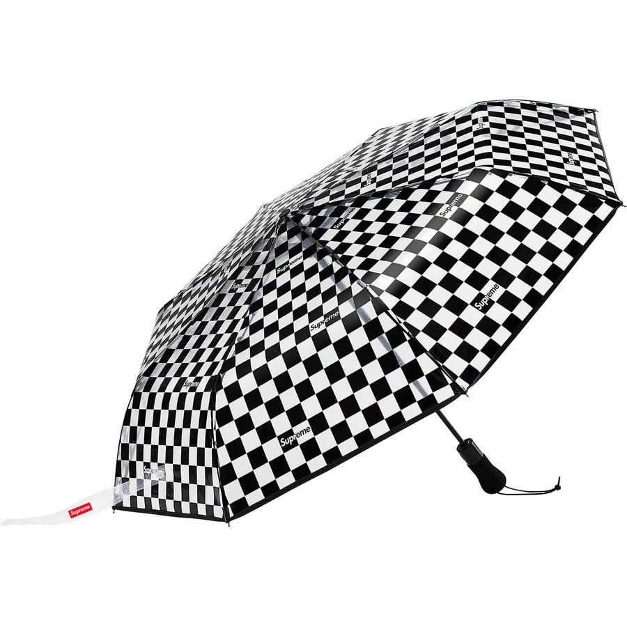 Details on Supreme ShedRain Transparent Checkerboard Umbrella Black from spring summer
                                                    2020 (Price is $58)