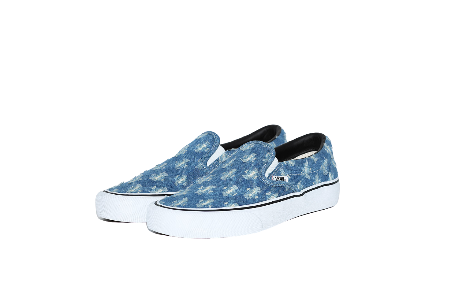 26 Supreme Vans Slip-On Hole Punch Denim