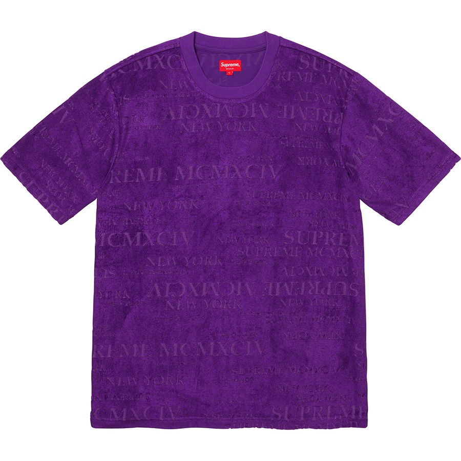 Details on MCMXCIV Terry S S Top Purple from spring summer
                                                    2020 (Price is $88)