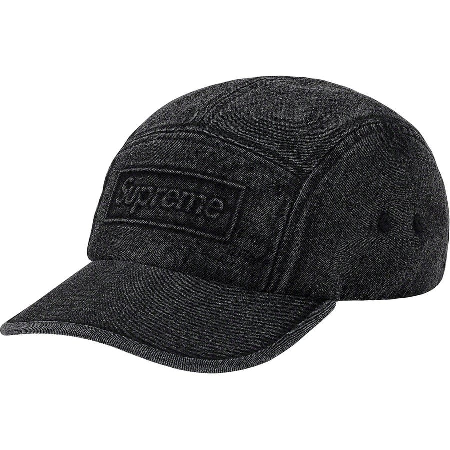 Details on Embossed Denim Camp Cap Black from spring summer
                                                    2020 (Price is $50)