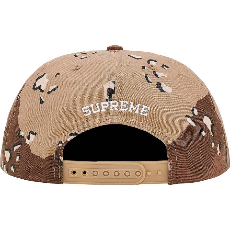 Details on Futura Logo 5-Panel Chocolate Chip Camo from fall winter
                                                    2020 (Price is $42)