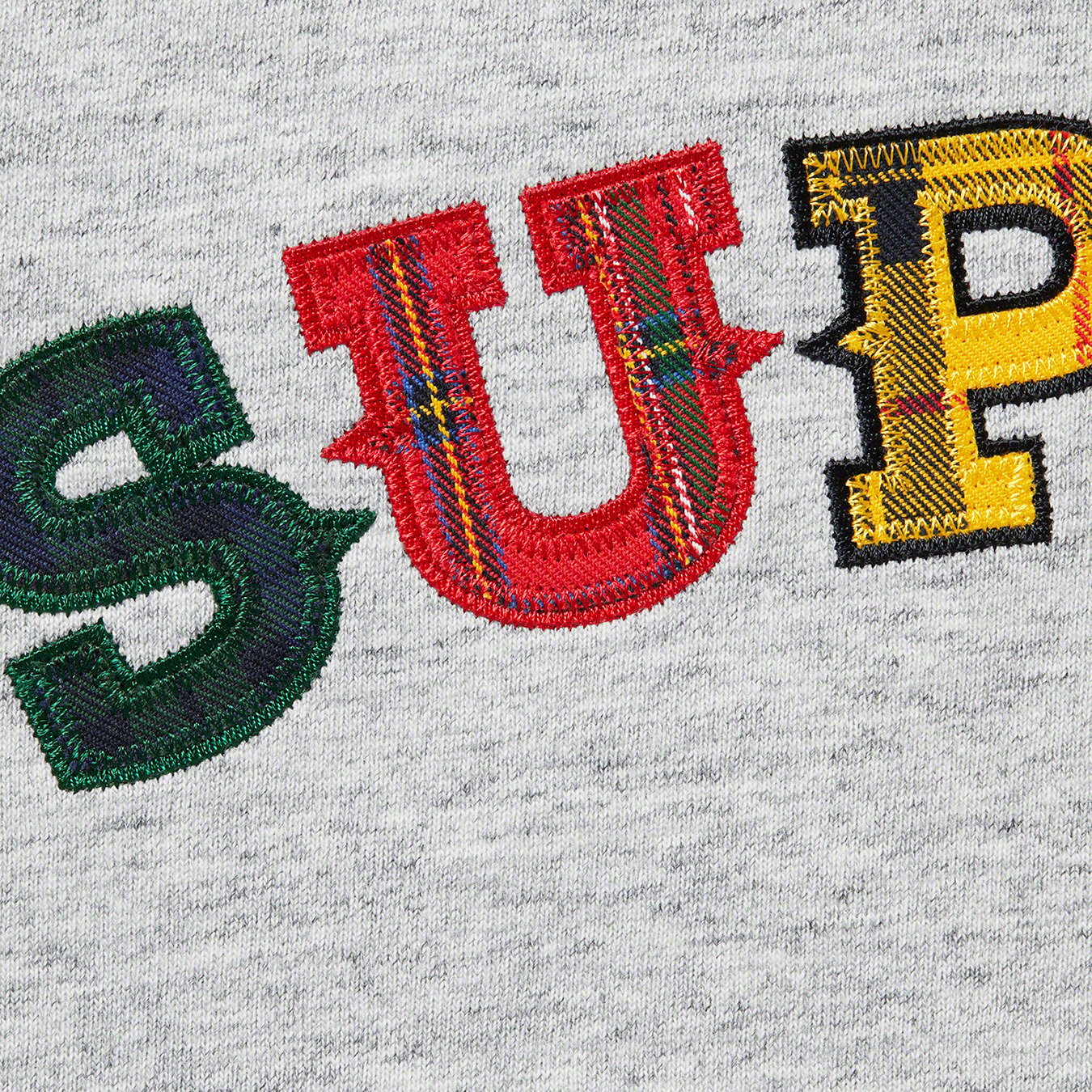 Supreme 20fw Plaid Appliqué S/S Top