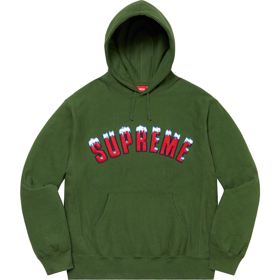 Details on Icy Arc Hooded Sweatshirt Green from fall winter
                                                    2020 (Price is $168)