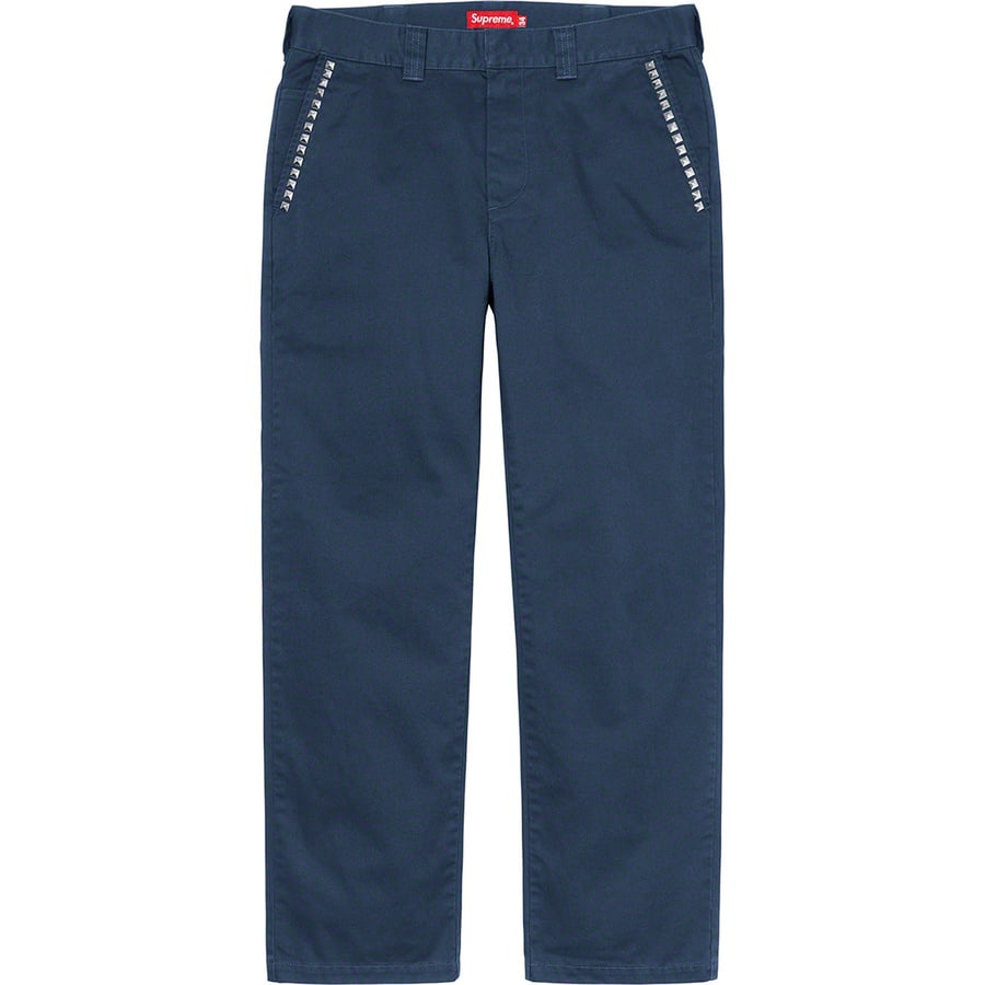 Details on Studded Work Pant Navy from fall winter
                                                    2020 (Price is $148)