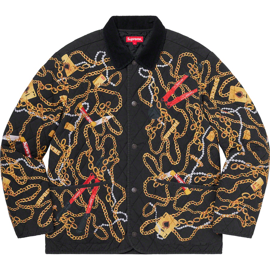 Details on Chains Quilted Jacket Black from fall winter
                                                    2020 (Price is $198)