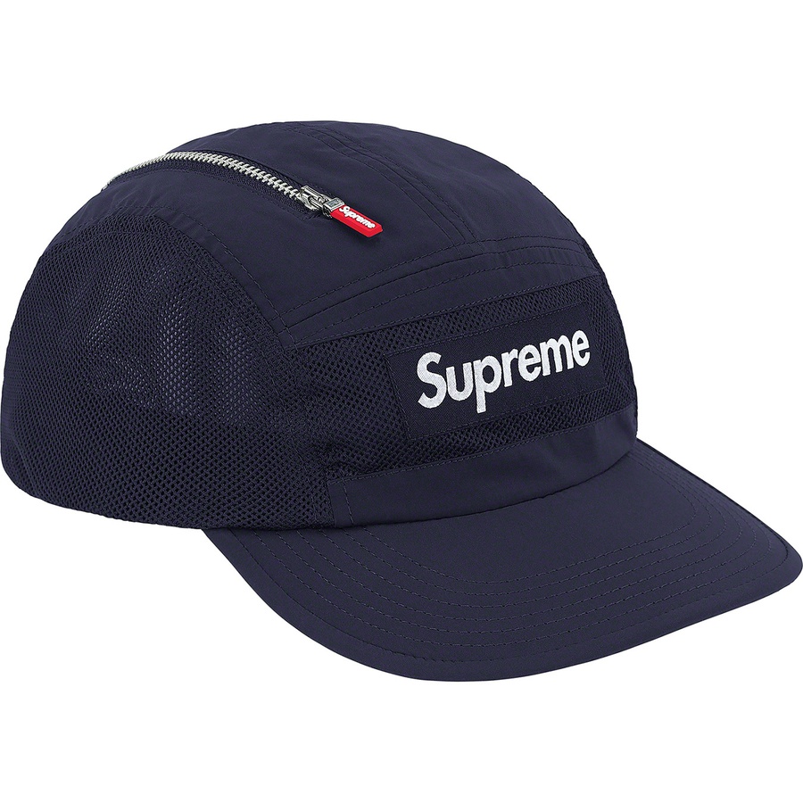 Details on Zip Mesh Camp Cap Navy from fall winter
                                                    2020 (Price is $48)