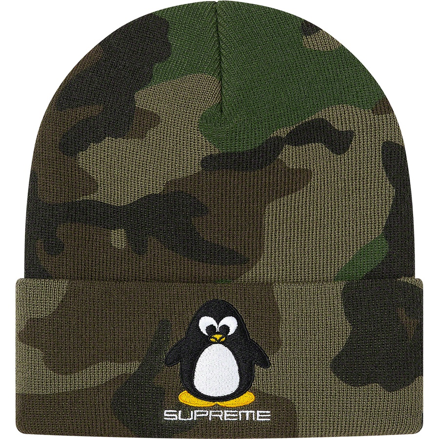 Details on Penguin Beanie Woodland Camo from fall winter 2020 (Price is $34)