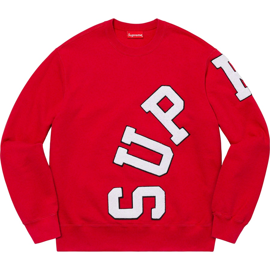Details on Big Arc Crewneck Red from fall winter
                                                    2020 (Price is $148)