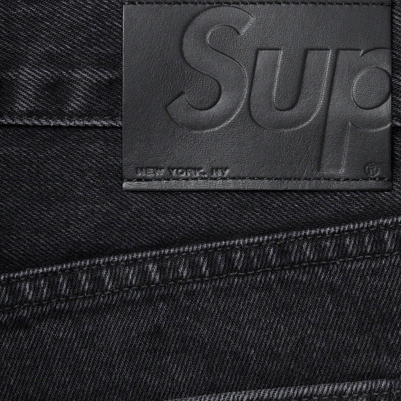 Stone Washed Black Slim Jean - Supreme Community