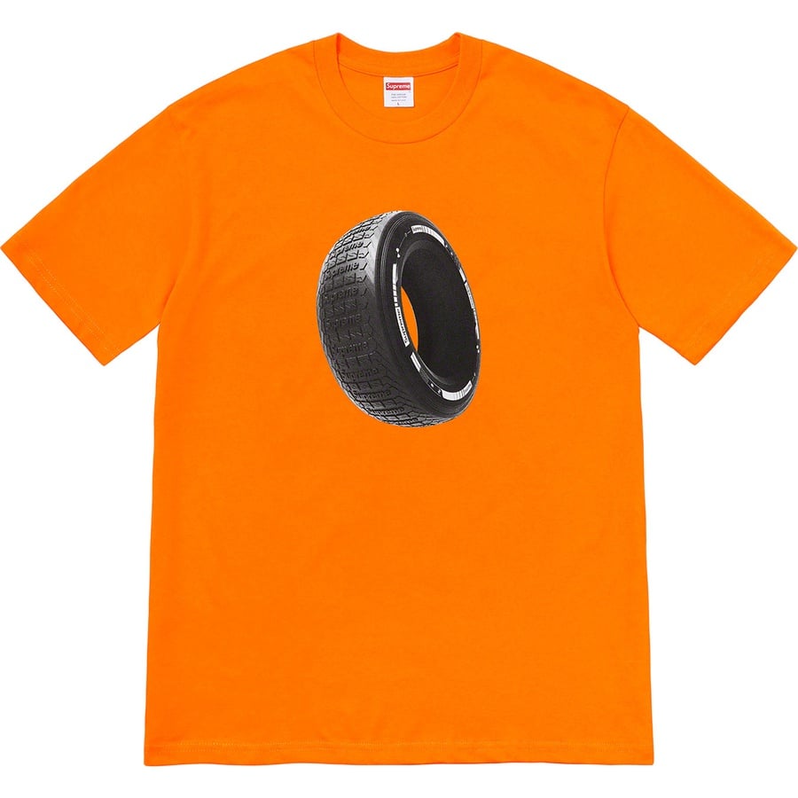 Details on Tire Tee Orange from fall winter
                                                    2020 (Price is $38)