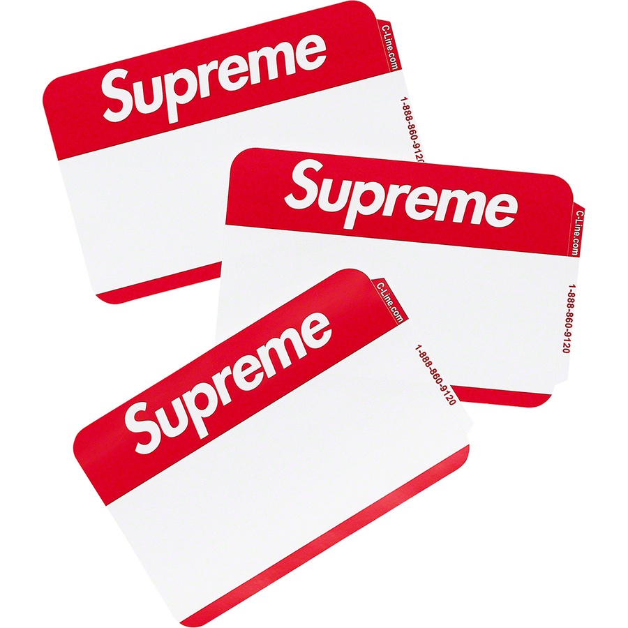 Details on Name Badge Stickers (Pack of 100) Red from fall winter
                                                    2020 (Price is $12)