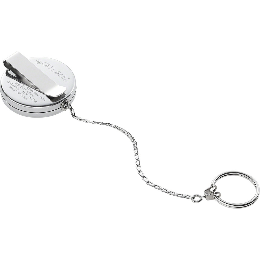 Details on Supreme KEY-BAK Original Retractable Keychain Silver from fall winter 2020 (Price is $28)