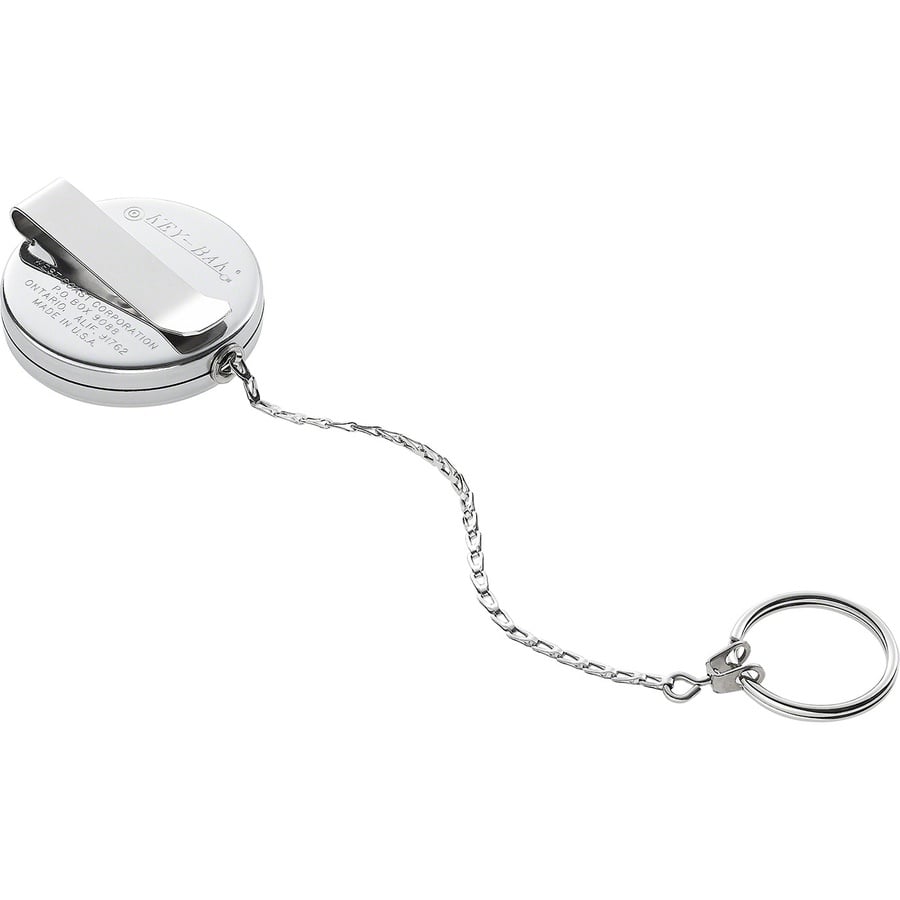 Details on Supreme KEY-BAK Original Retractable Keychain Silver from fall winter
                                                    2020 (Price is $28)