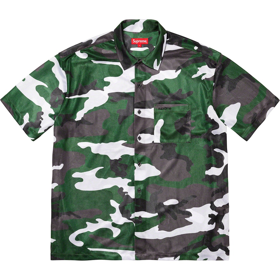 Details on Camo Mesh S S Shirt Green from fall winter
                                                    2020 (Price is $118)