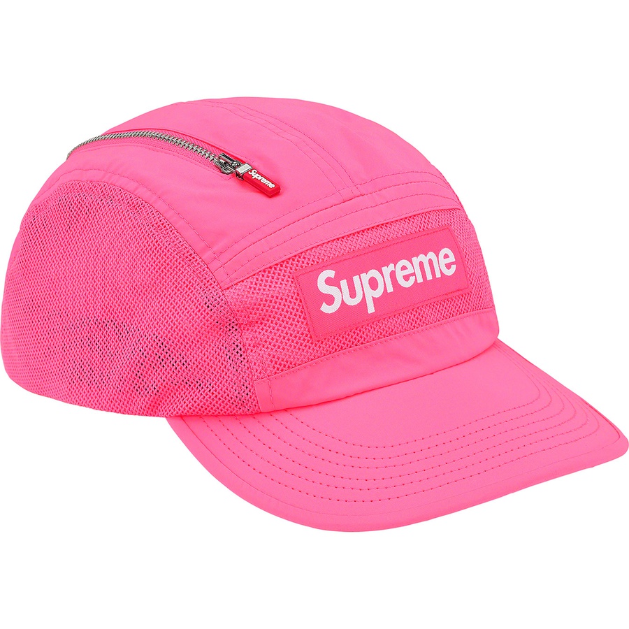 Details on Zip Mesh Camp Cap Bright Pink from fall winter
                                                    2020 (Price is $48)