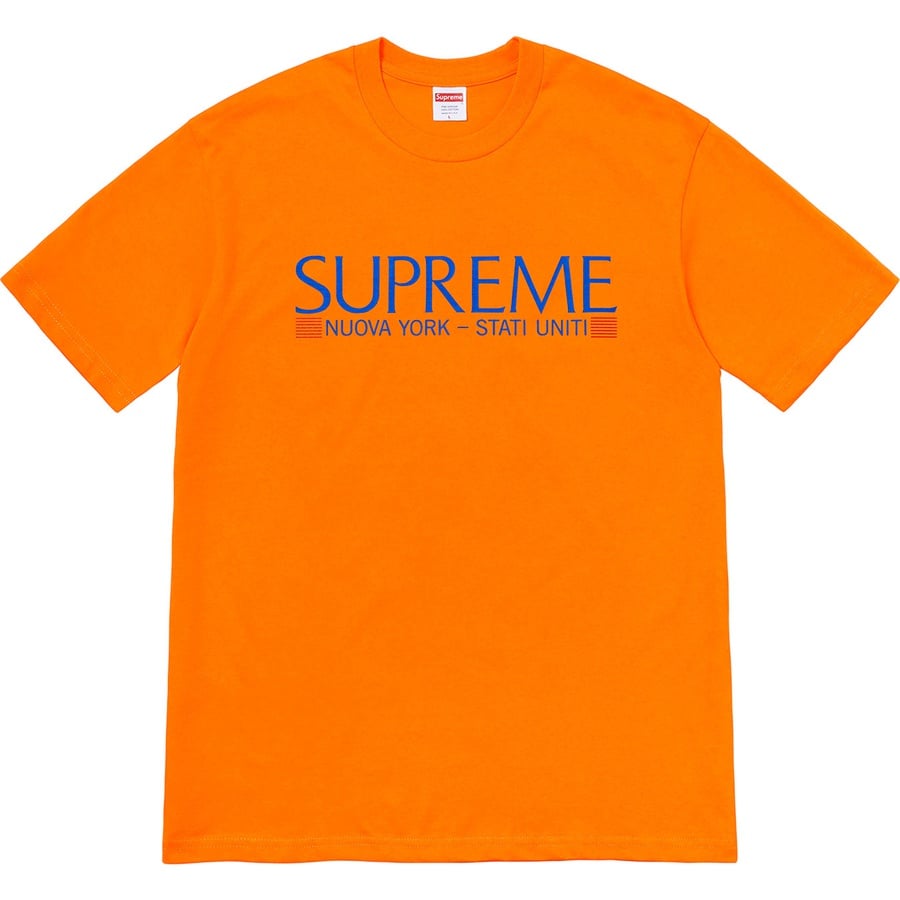 Details on Nuova York Tee Orange from fall winter
                                                    2020 (Price is $38)