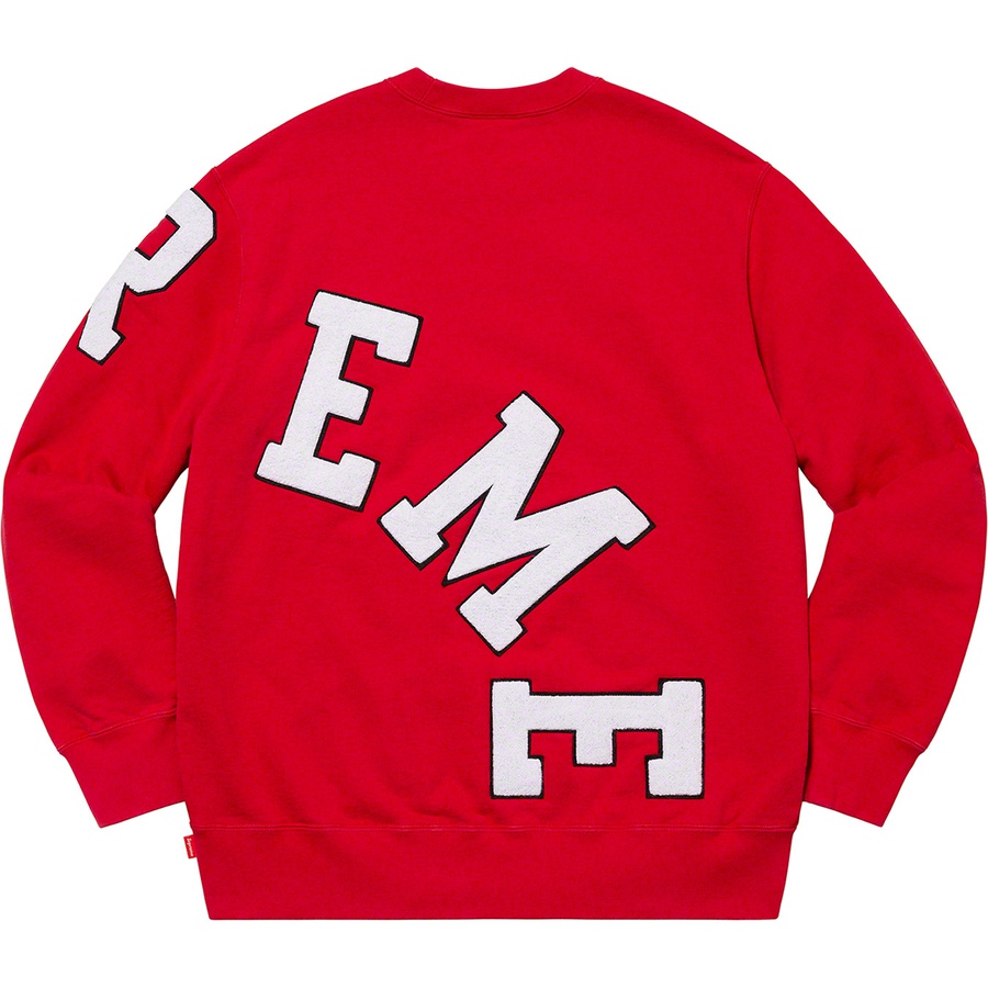 Details on Big Arc Crewneck Red from fall winter
                                                    2020 (Price is $148)