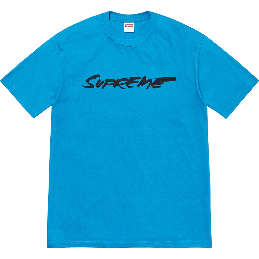 Supreme Futura Logo Tee (FW20) - Bright Blue - $38