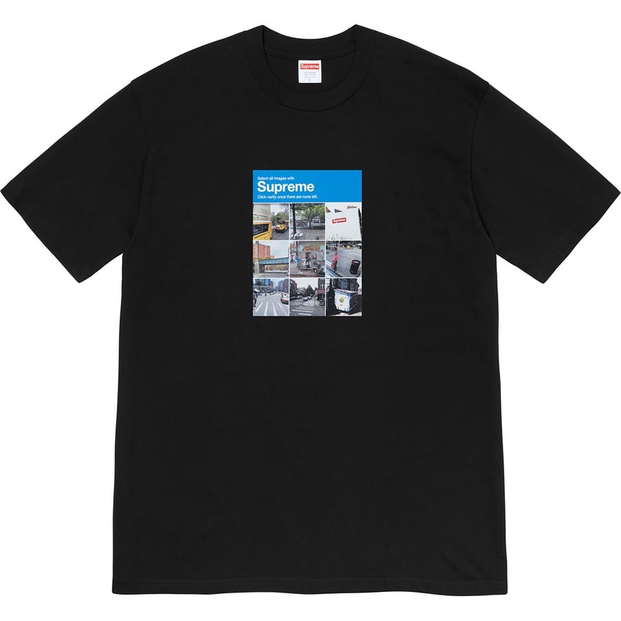 Supreme Verify Tee (FW20) - Black - $38