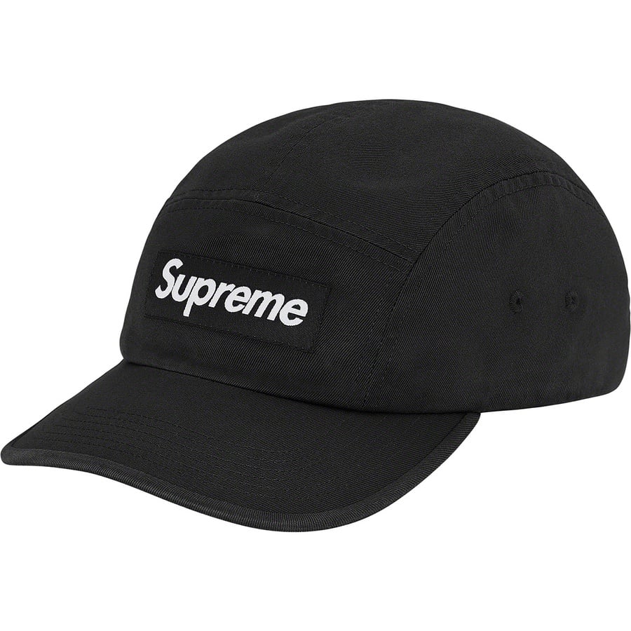 Details on Washed Chino Twill Camp Cap Black from fall winter 2020
