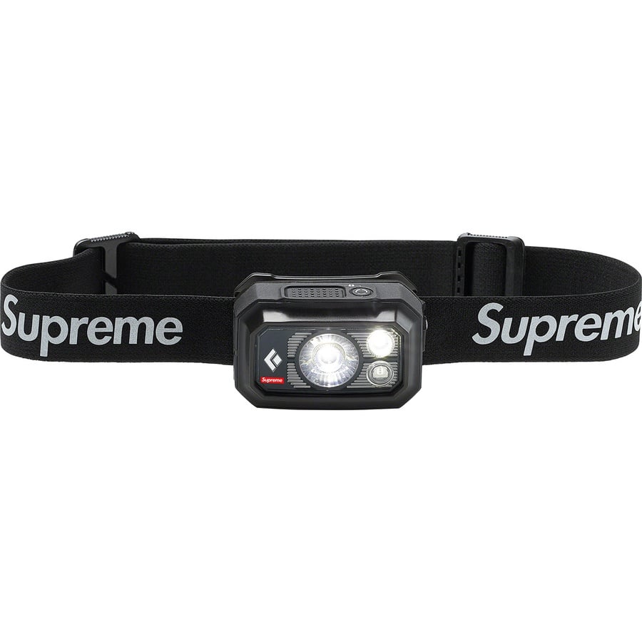 Details on Supreme Black Diamond Storm 400 Headlamp Black from fall winter
                                                    2020 (Price is $78)