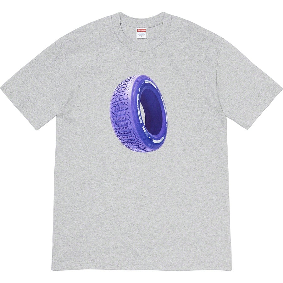 Details on Tire Tee Heather Grey from fall winter
                                                    2020 (Price is $38)