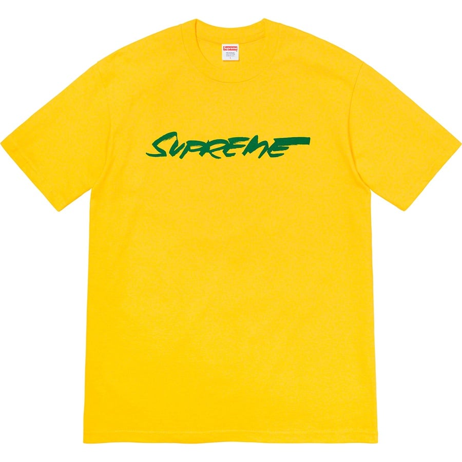 Details on Futura Logo Tee Yellow from fall winter
                                                    2020 (Price is $38)