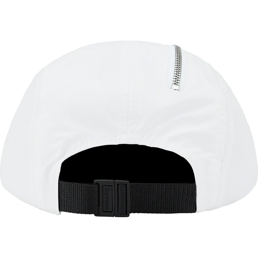 Details on Zip Mesh Camp Cap White from fall winter
                                                    2020 (Price is $48)